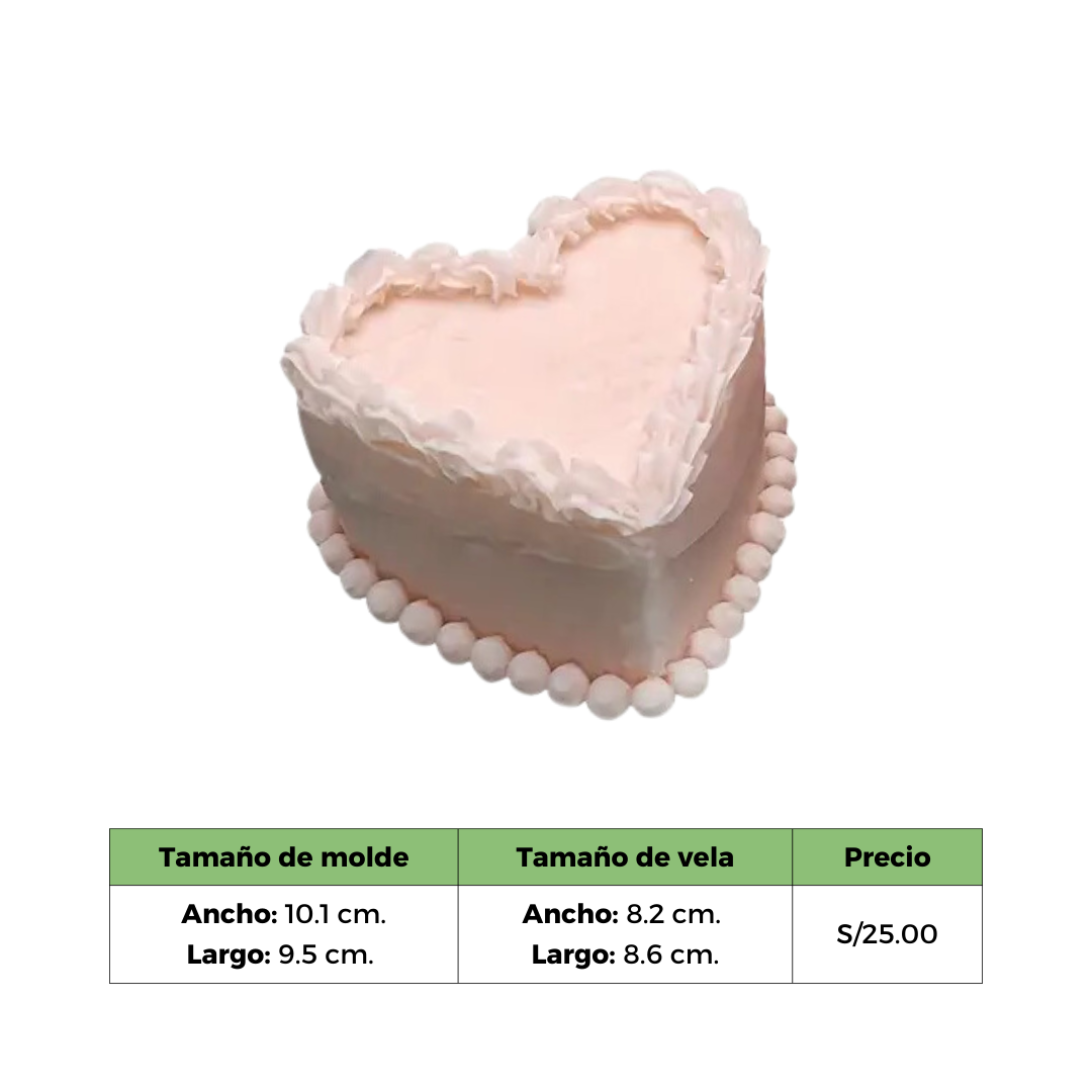 PASTEL CORAZÓN MOLDE
