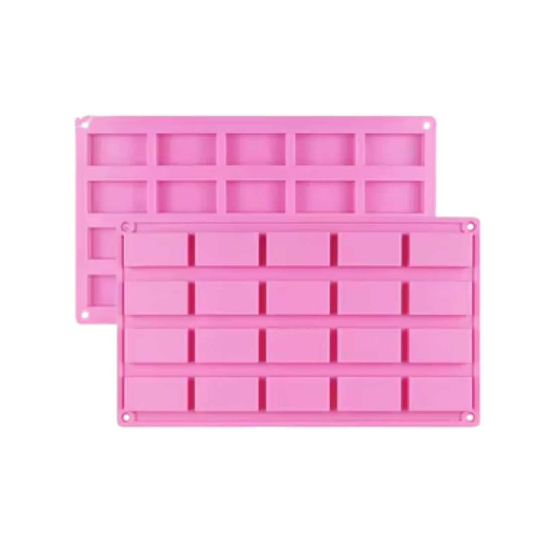RECTANGULAR JABON X 20 CAVIDADES - MOLDE