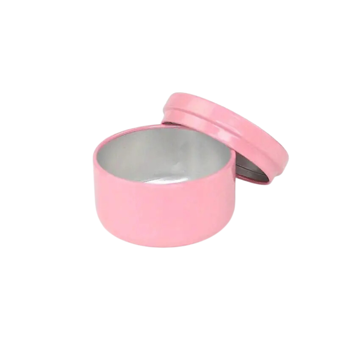 LATA PARA VELA ROSADO (50GR) Dia. 5.3cm. x Alt. 3.7cm.
