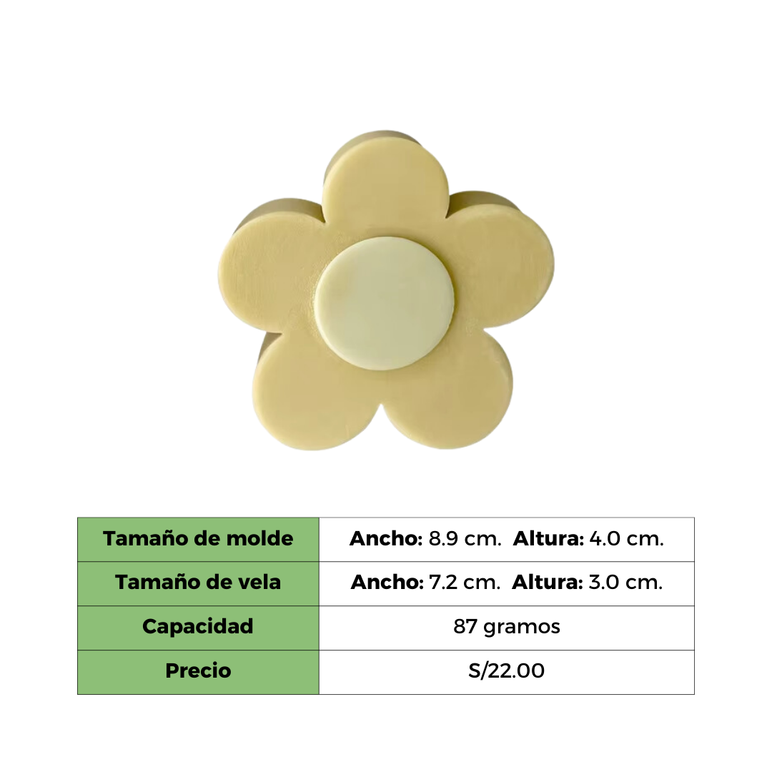 FLOR 5 HOJAS MOLDE