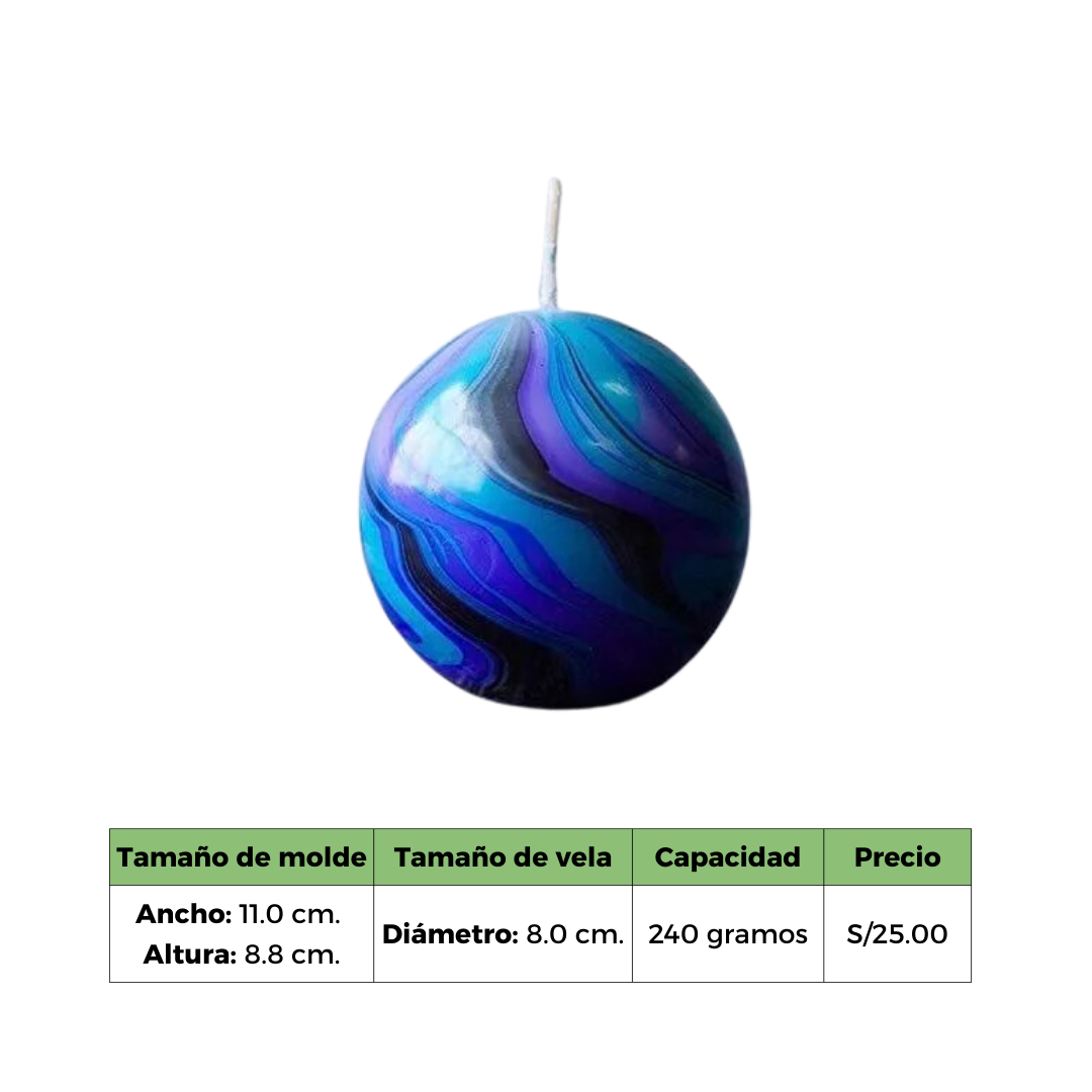 BOLA 8CM MOLDE PC