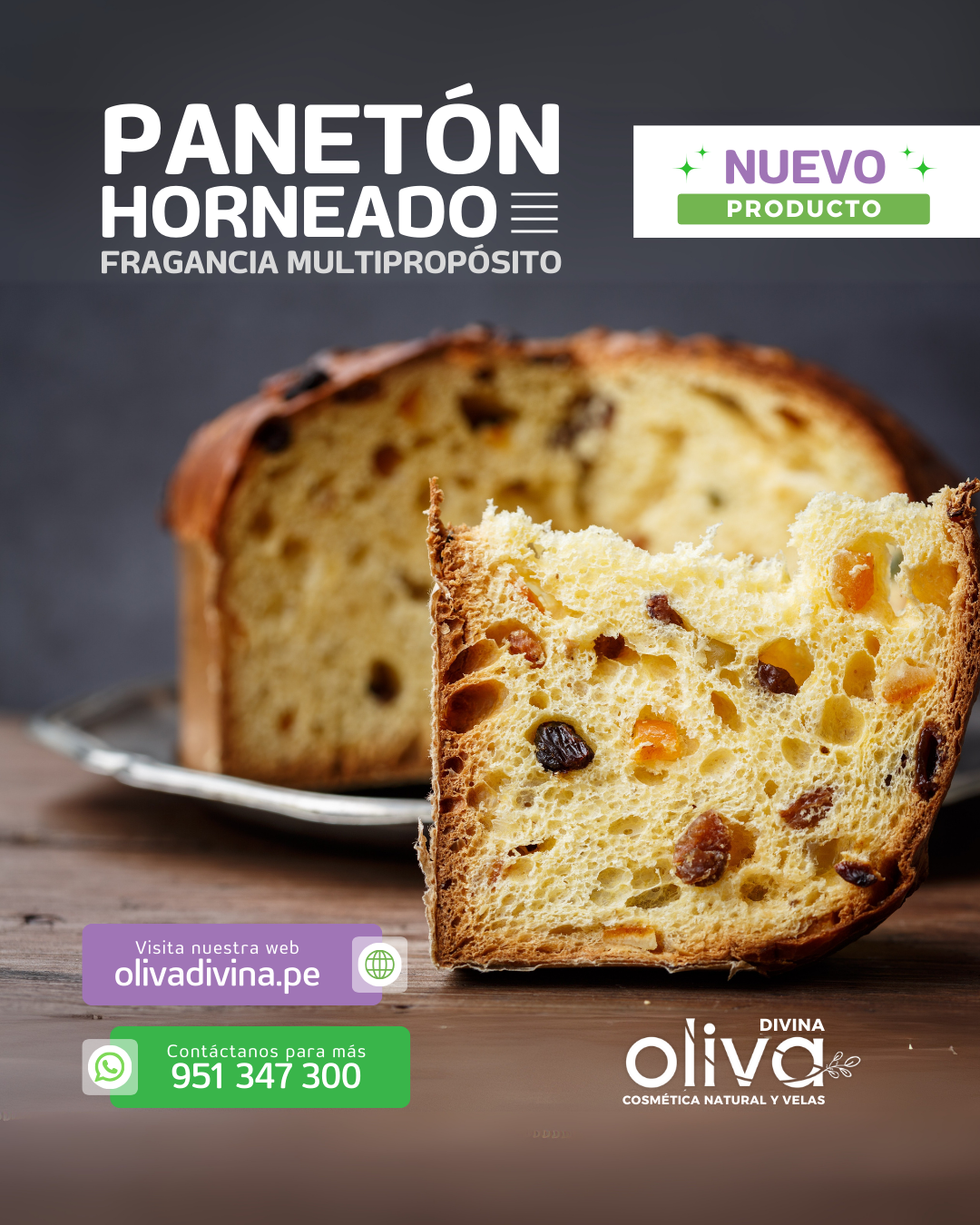 PANETON HORNEADO  FRAGANCIA COSMÉTICA