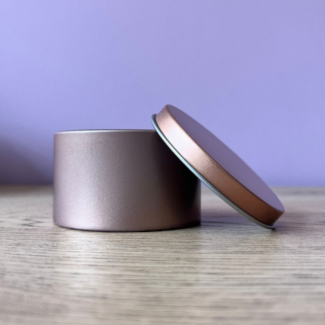 LATA PARA VELA ROSE GOLD Dia. 6.5cm. x H 4.0cm.