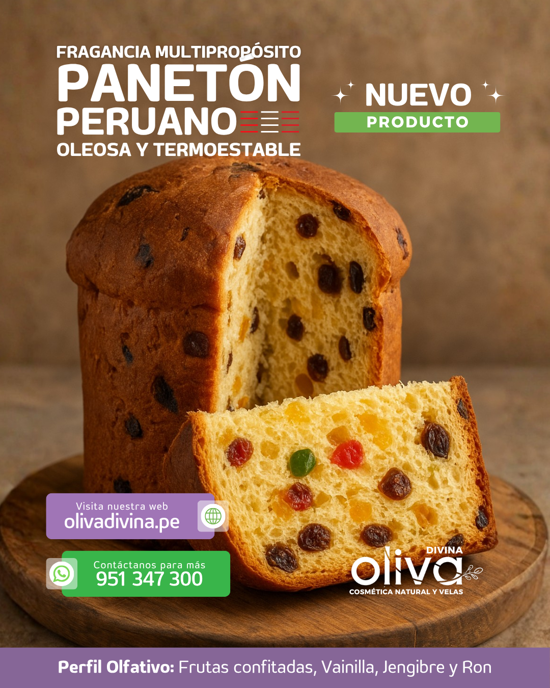 PANETON PERUANO FRAGANCIA COSMETICA