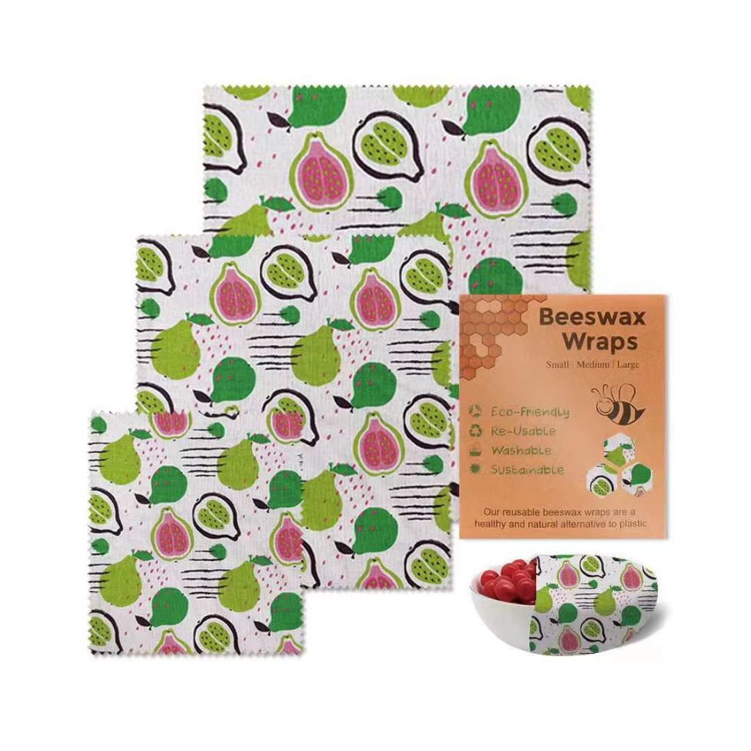 ENVOLTURA CERA DE ABEJA BEES WAX WRAPS - 3 TAMAÑOS - MODELOS VARIOS