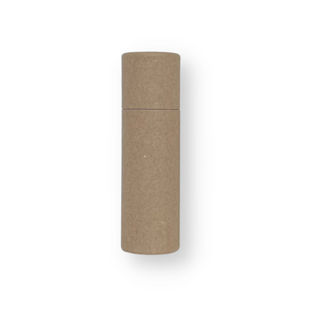 TUBO LABIAL DE CARTÓN KRAFT - PUSH UP - 10 GRAMOS APROX.