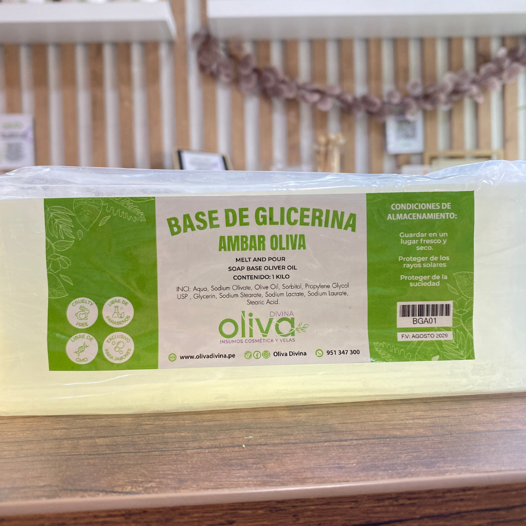 BASE DE GLICERINA AMBAR OLIVA