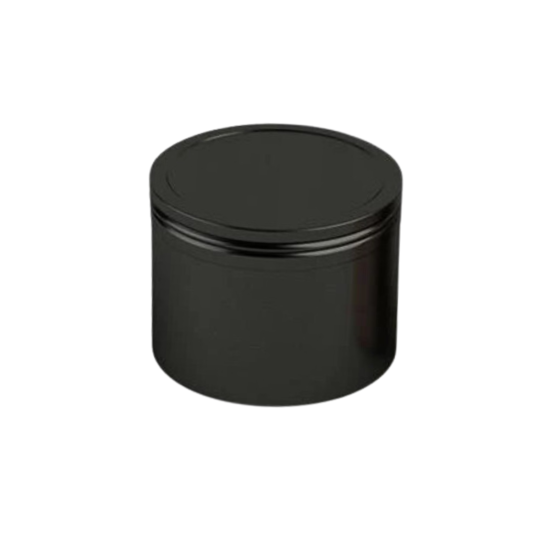 LATA PARA VELA NEGRO (50GR) Dia. 5.0cm. x Alt. 4.0cm.